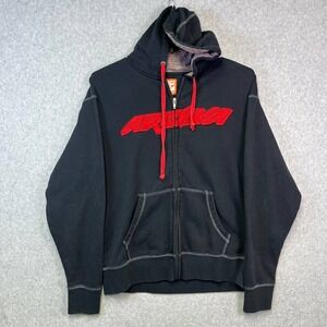 Arctiva Men's M Black Hoodie Full Zip Snowmobile Powersports Jacket Casual